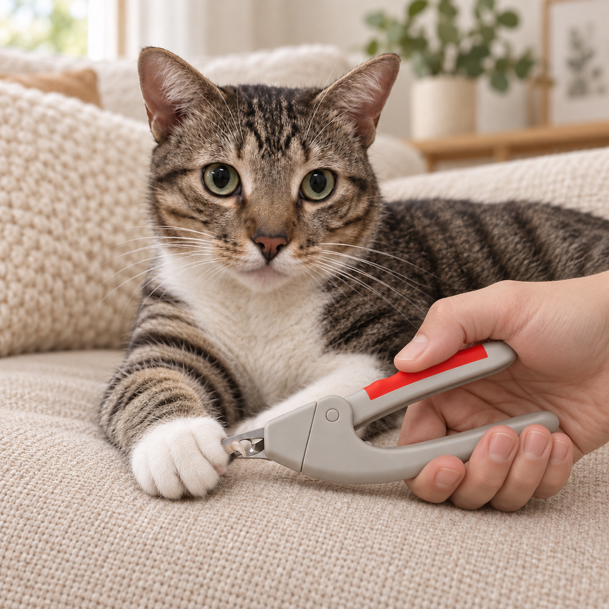 Cat Nail Clippers- Stainless Steel & Non-Slip Grip
