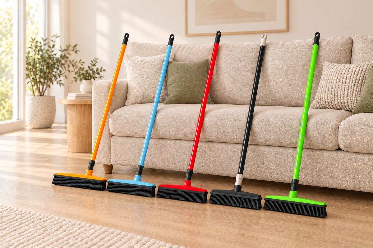 Cat Hair Removal Rubber Broom