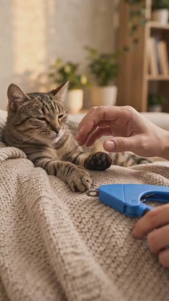 Cat Nail Clippers- Stainless Steel & Non-Slip Grip
